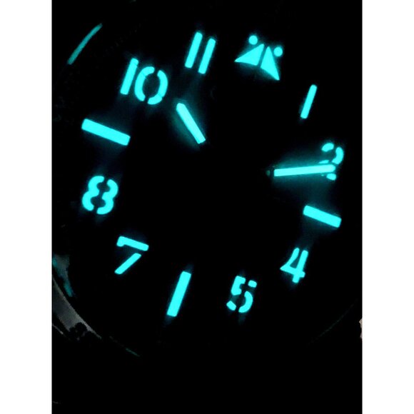 Citizen Men's Watch BM7551-50X Eco-Drive Green Dial Silver Stainless Steel 43mm - Picture 8 of 13